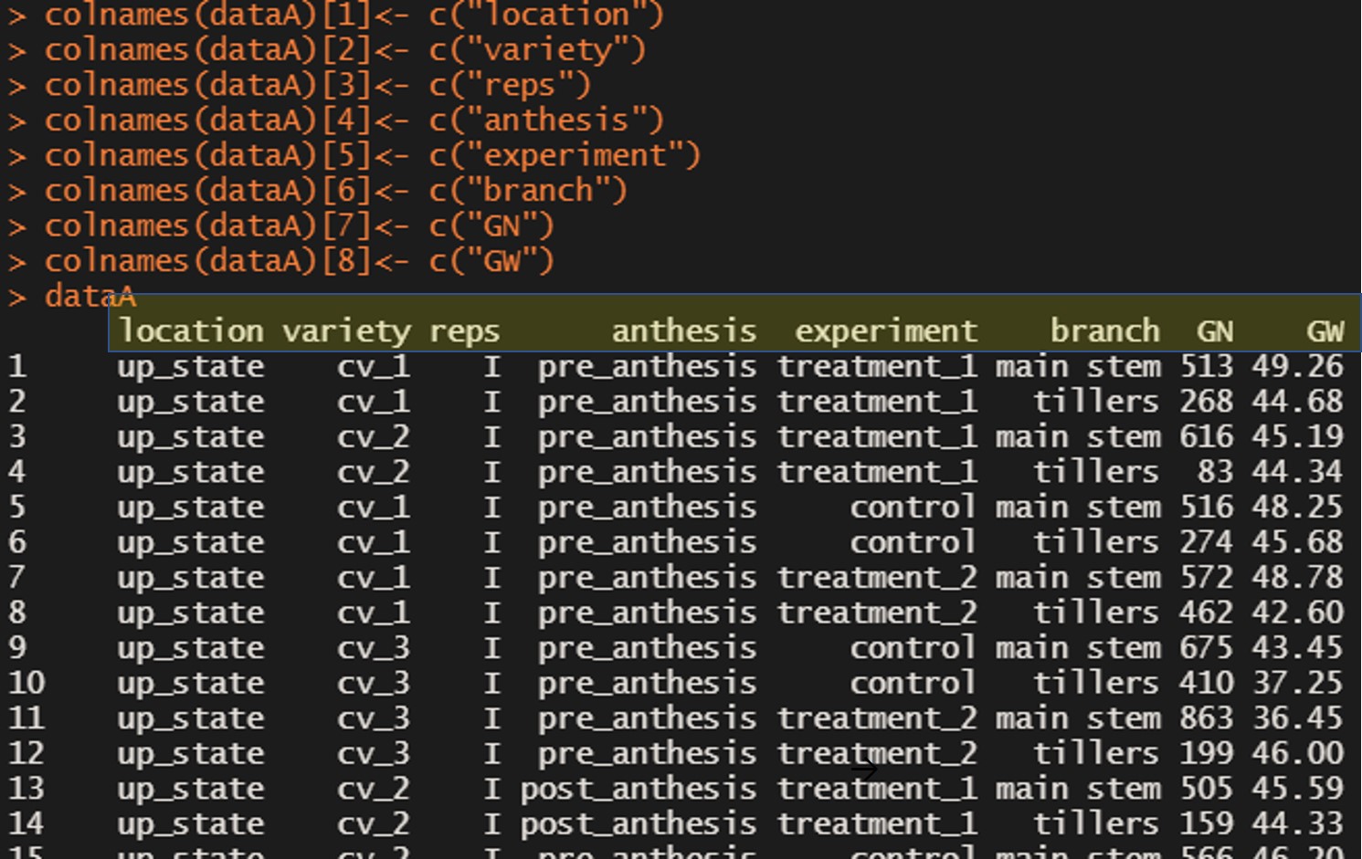 set column names when using cbind function in r |... How to change the name of columns in R? - AGRONOMY4FUTURE